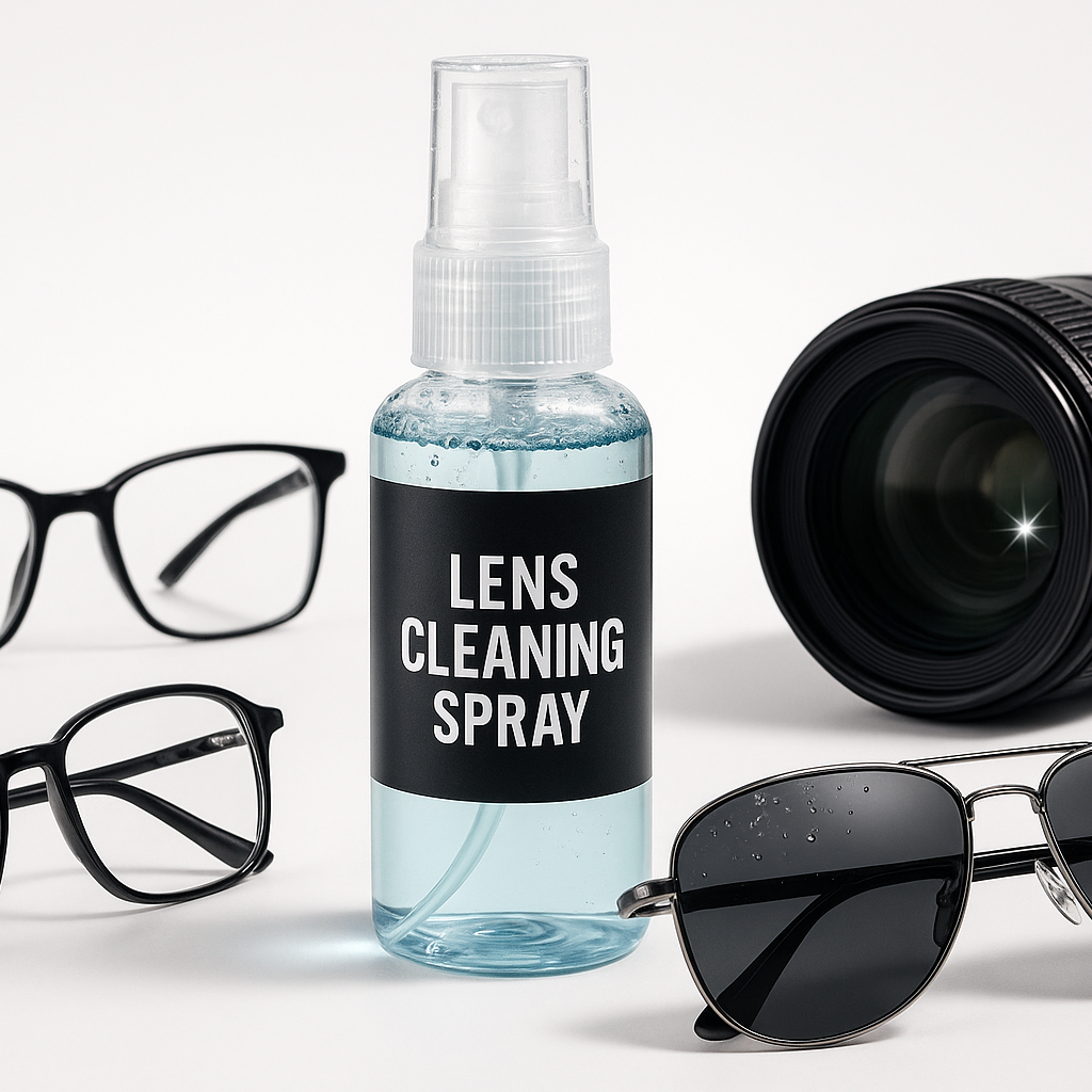 Keep your lenses crystal clear with our professional-grade cleaning spray. Safe for all lens types including anti-reflective and blue light coatings. Streak-free formula leaves lenses spotless.